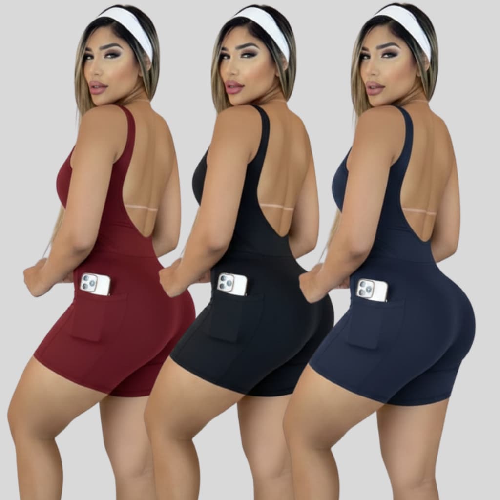 KIT 3 OU 1 MACAQUINHOS FITNESS COM BOLSO FEMININO DRY FIT