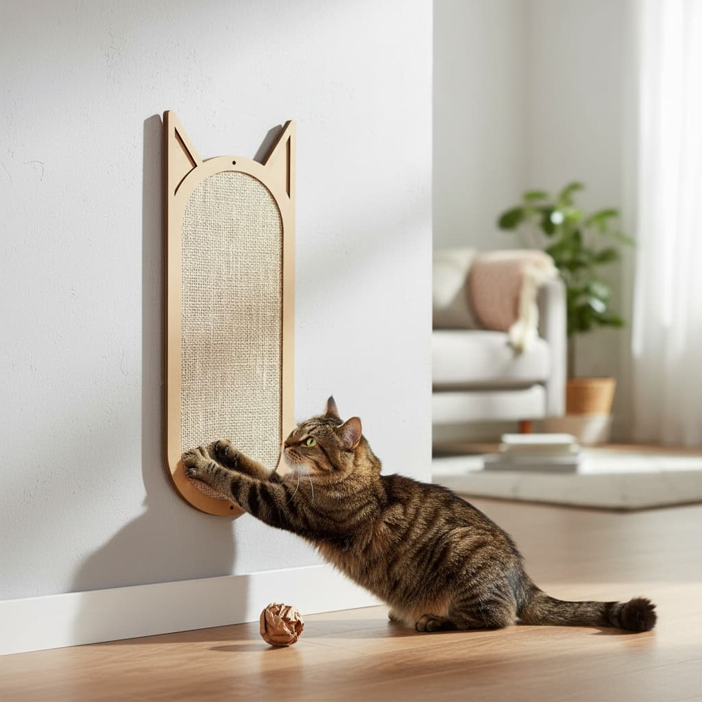 Arranhador Para Gato Parede Sisal 50x20 Grande Brinquedo Pet Ricapet