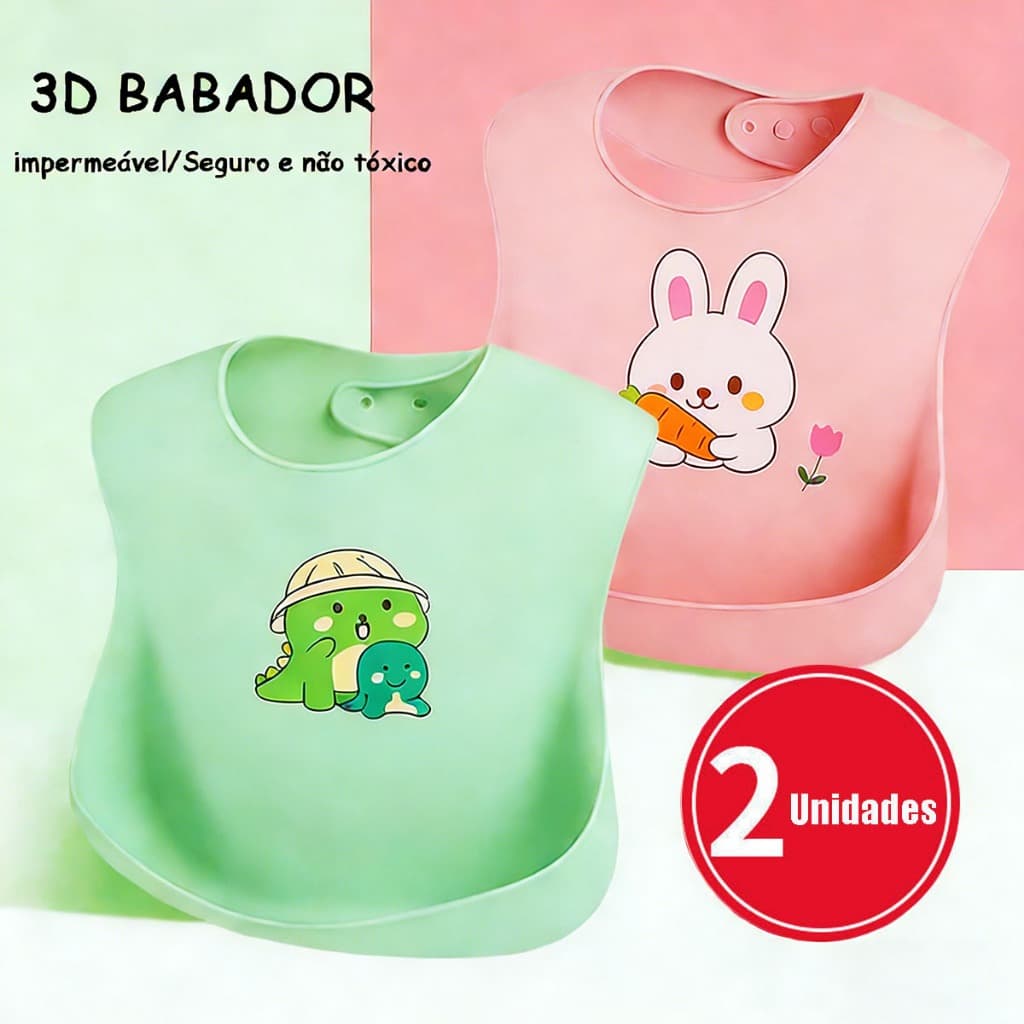 KIT2 KIT4 Babador Silicone Infantil Bandana Impermeável Para Bebê Migalhas Menina Blw Menino Bibs