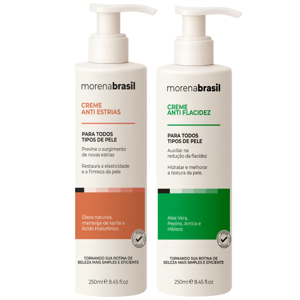 Kit Creme Anti Estrias + Anti Flacidez