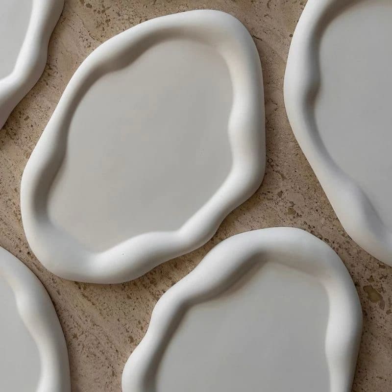 QUEIMA DE ESTOQUE - AVARIAS -  Bandejas Porta Joias Cru Sem Pintura