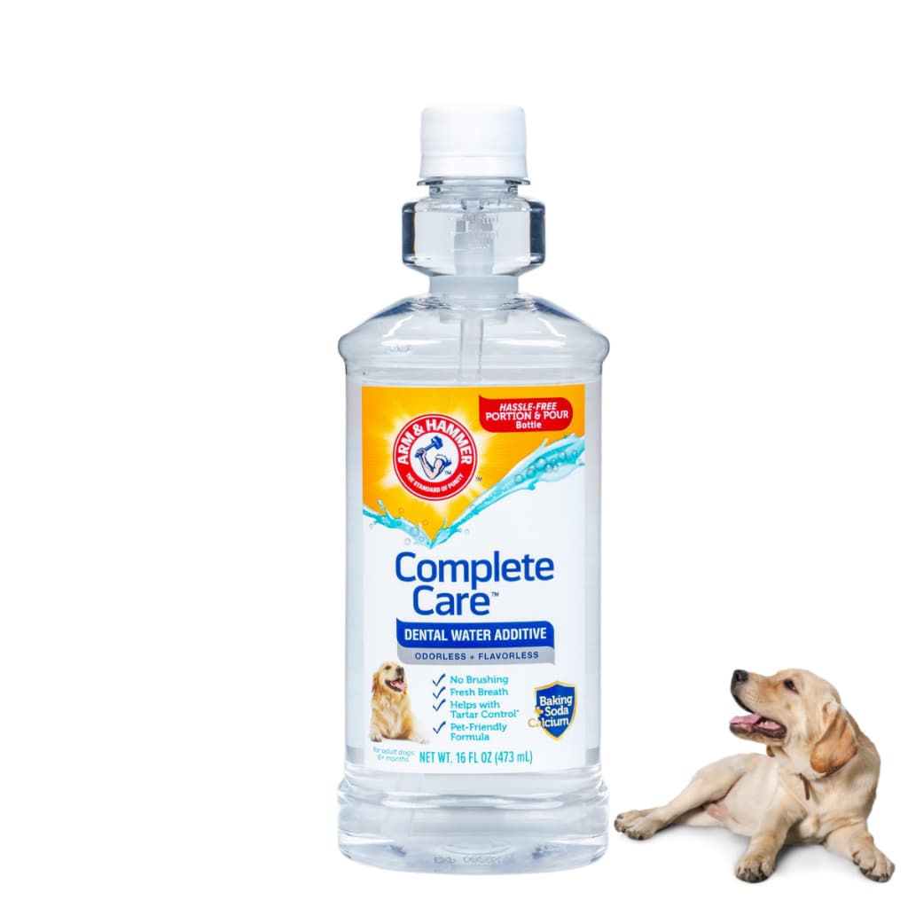 Solução Bucal Cães PREMIUM Arm & Hammer 473ml Tártaro Removedor Higiêne Bucal Cachorro