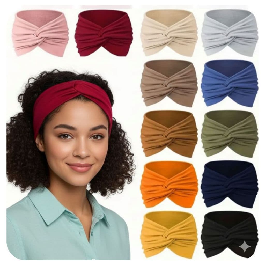 Turbante Faixa Tiara para Cabelo Moda Acessório Feminino Confortável
