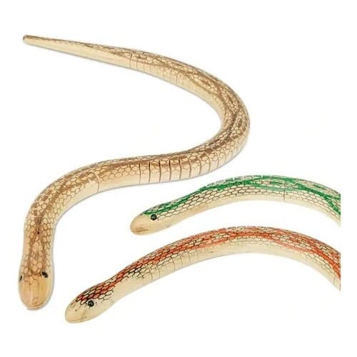 Cobra Colorida de Madeira