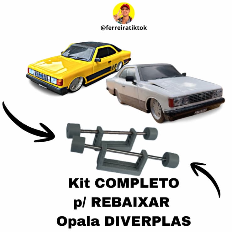 Kit COMPLETO P/ REBAIXAR Opala Diverplas