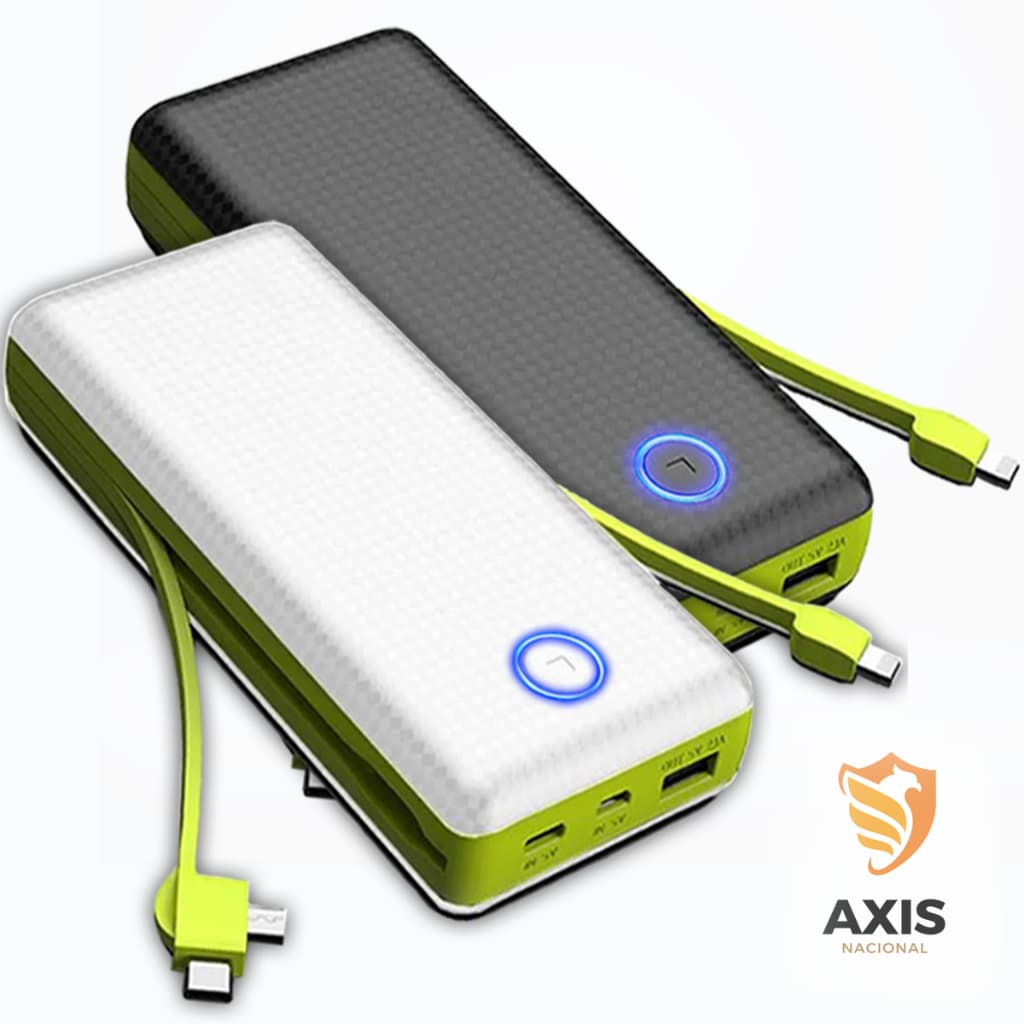 Power Bank 20.000mah Carregador Portátil Rápido Com Display Universal