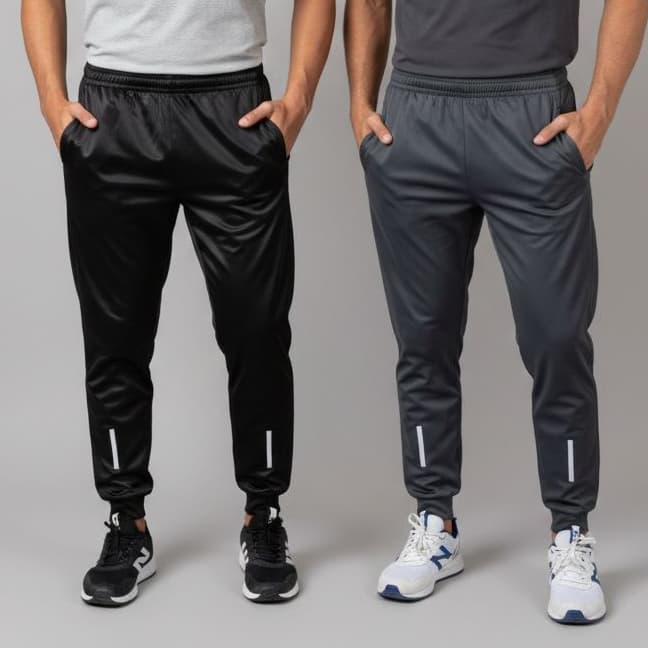 Calça Jogger Slim Fit Com Refletivo Calça Para Academia Corrida  Trabalho Com Ziper Nos Bolsos