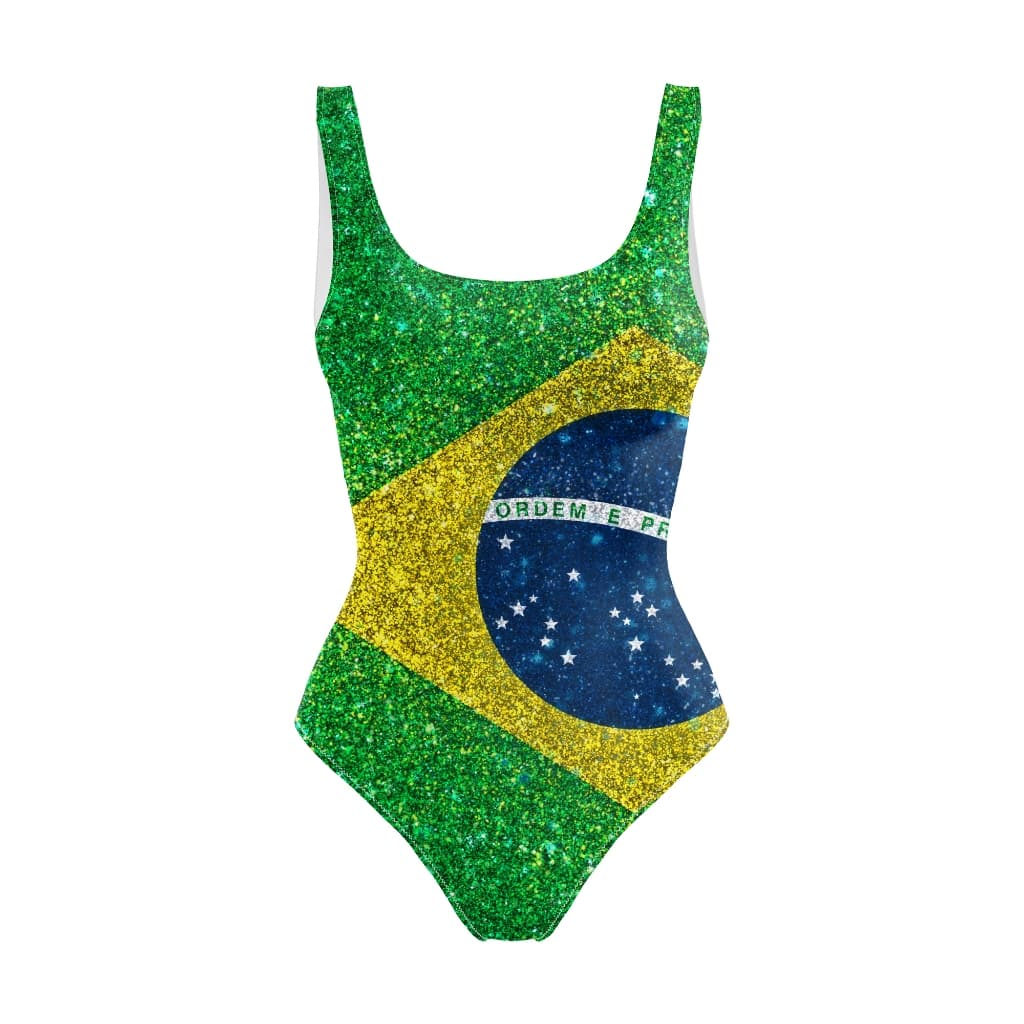 Body Maiô Estampado Bandeira Do Brasil Copa do Mundo Verão