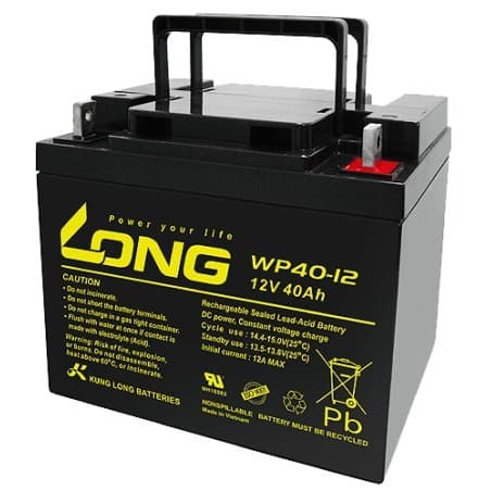 Bateria 12V 40Ah NoBreak, Cadeiras de Rodas, Brinquedos, Som, Painel Solar