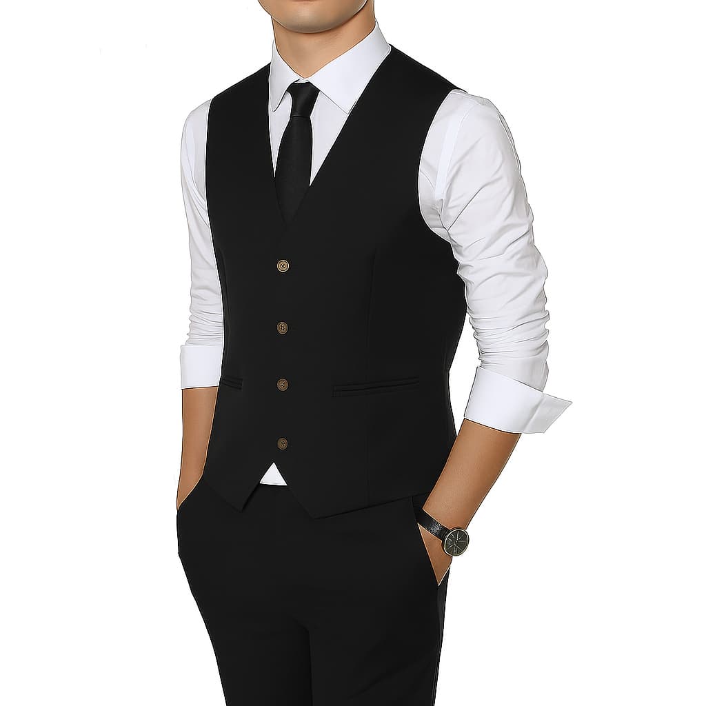 Coletes Masculinos Slim 4 Botões: Elegância Em Varias Cores Ofertas Exclusivas - Não Perca!"