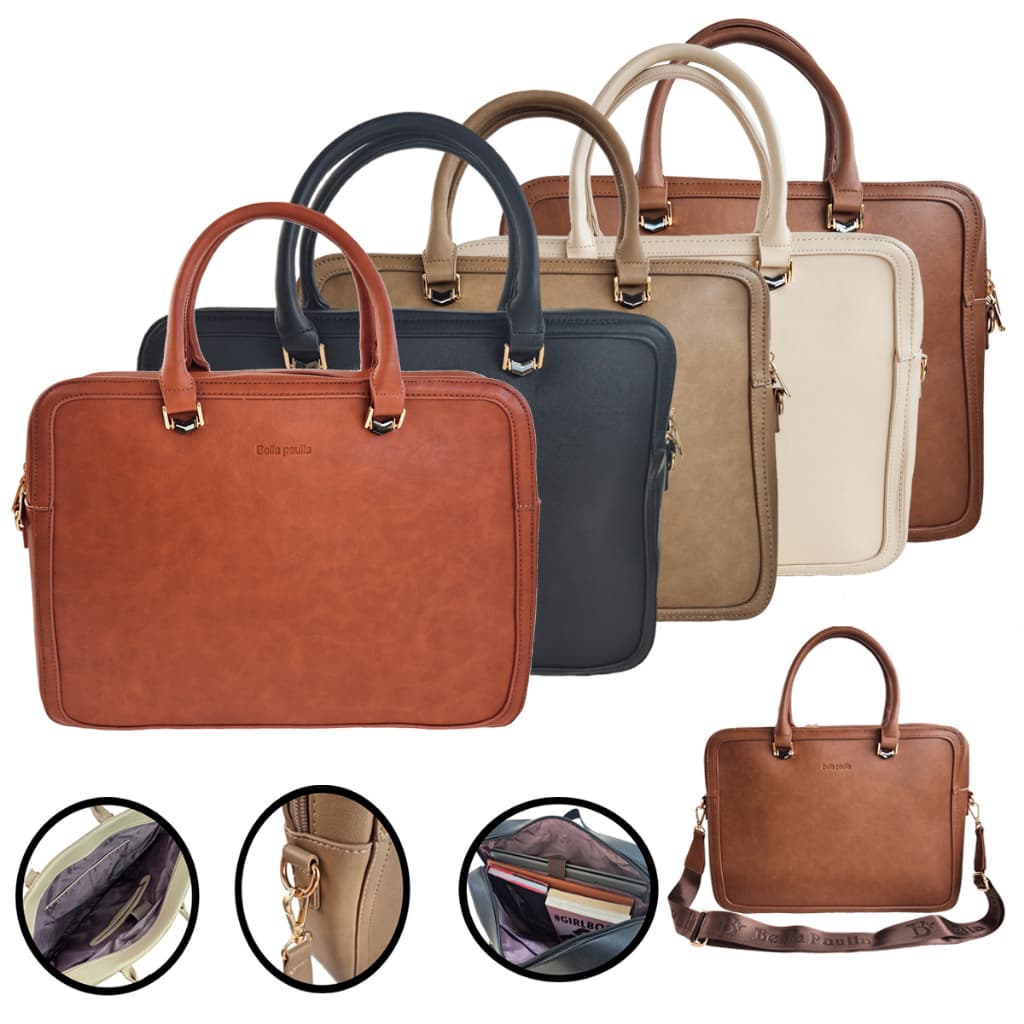 Pasta Feminina Executiva Bolsa Feminina Alça Transversal Tiracolo para Notebook Estruturada