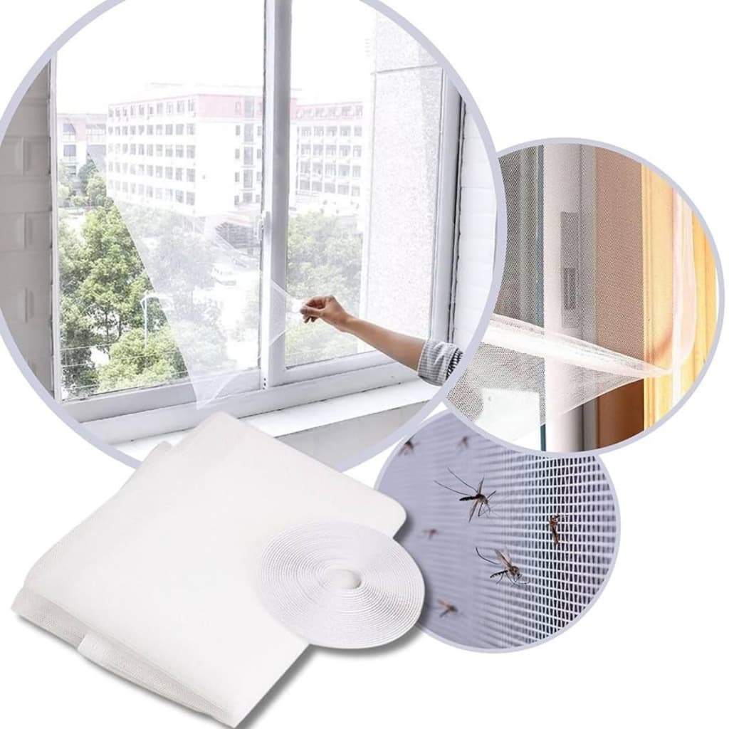 Tela Mosquiteiro Para Janela 1,5m x 1,3m Ajustável