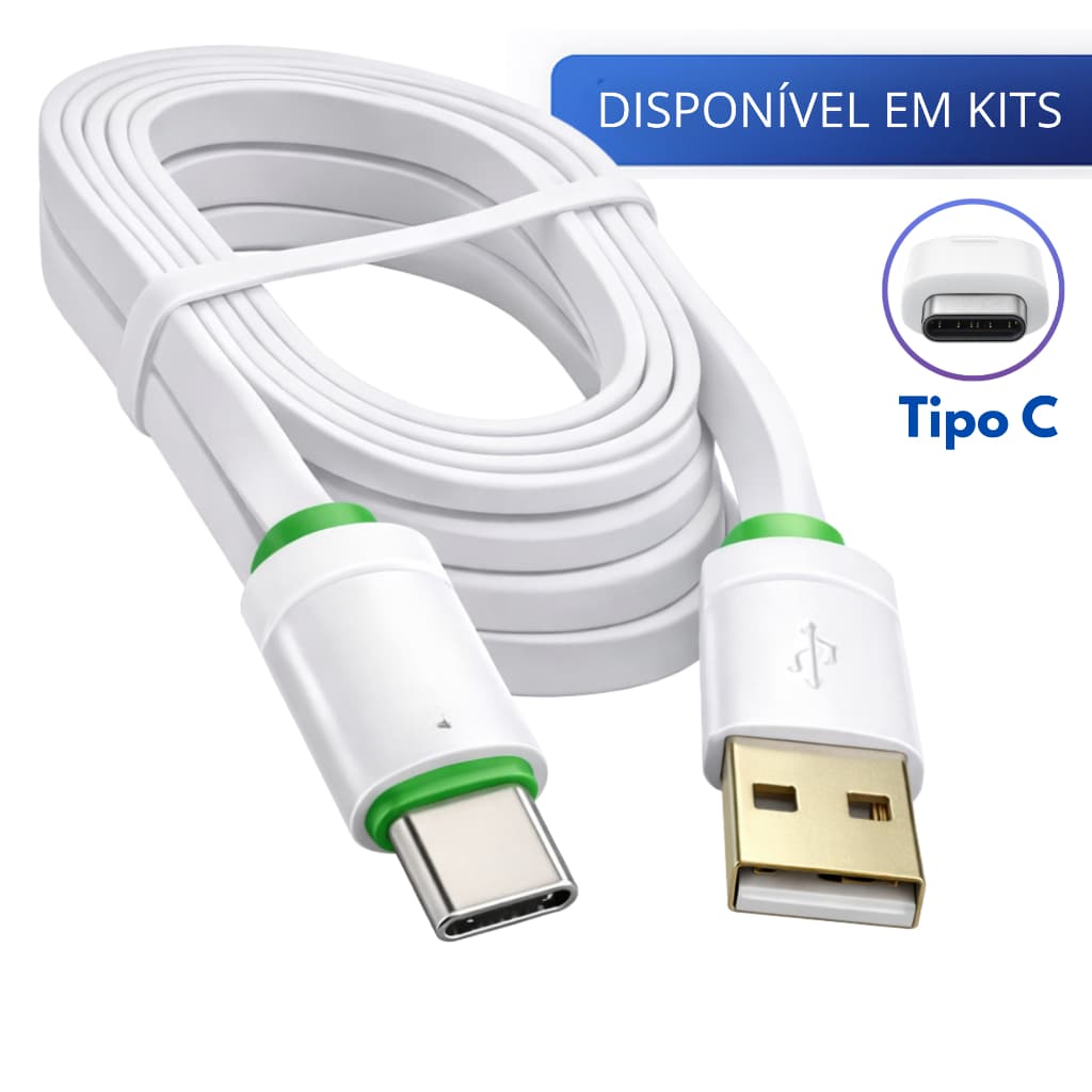 Cabo Tipo C Carregador Usb Ultra Rápido Reforçado  2 Metros Anti quebra Usb-c
