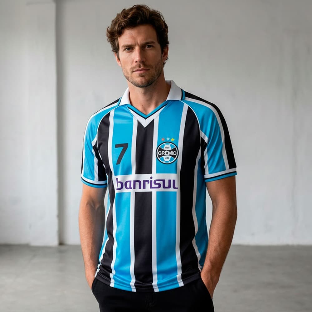 Camisa Grêmio Retrô 2001 Masculina Oficial