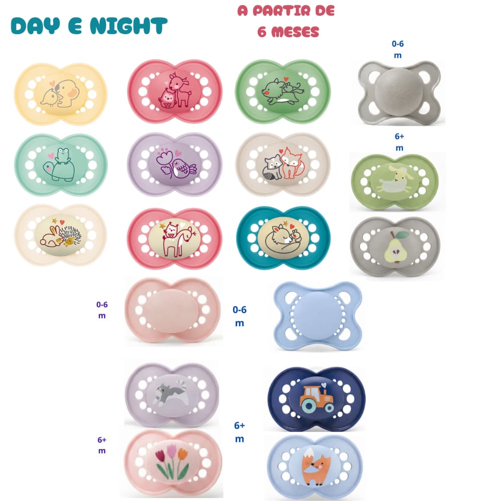 CHUPETA TRIPLA ORIGINAL DAY&NIGHT +6 MESES - MAM