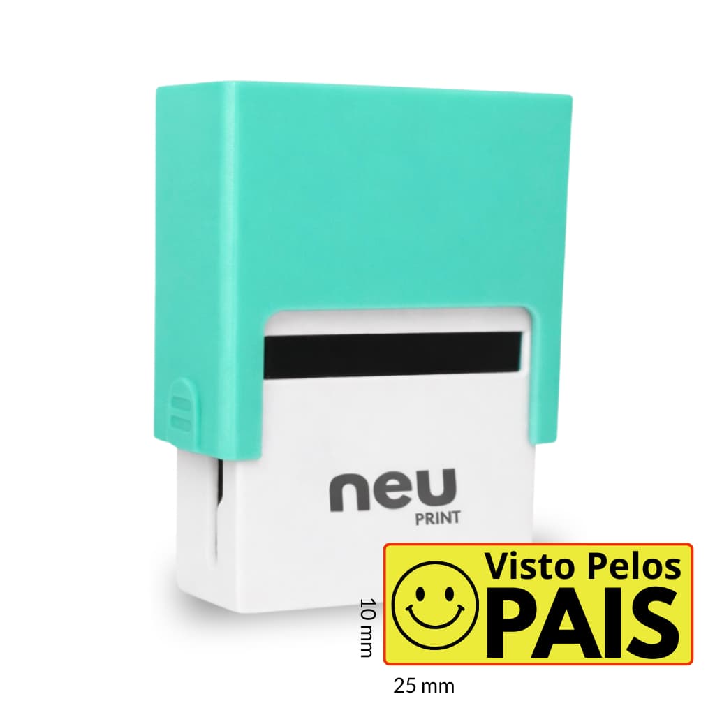 Carimbo Visto pelos Pais- NEU PRINT. carimbo  pedagógico, carimbo escolar