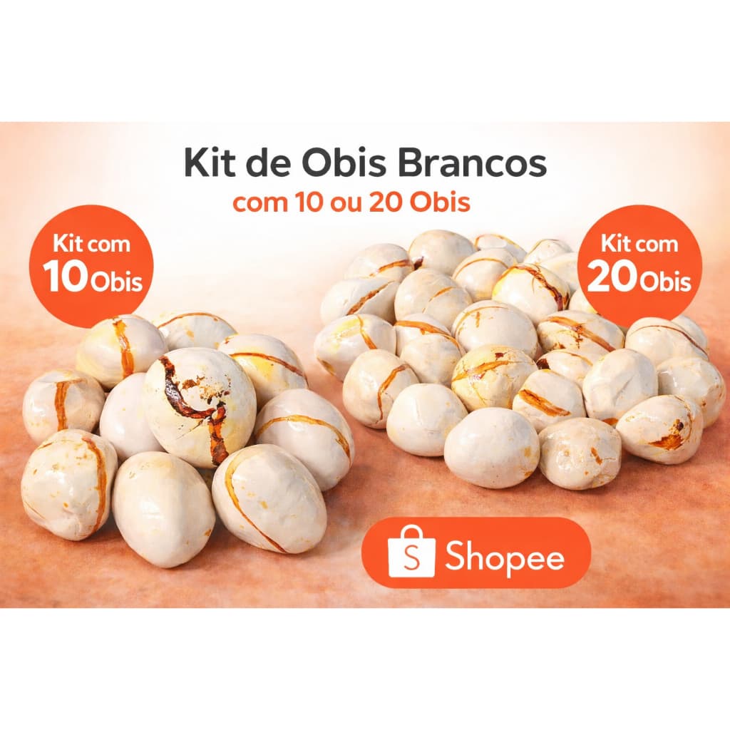 OBI BRANCO - KIT COM 10 OU 20 UNIDADES - SEMENTE SAGRADA