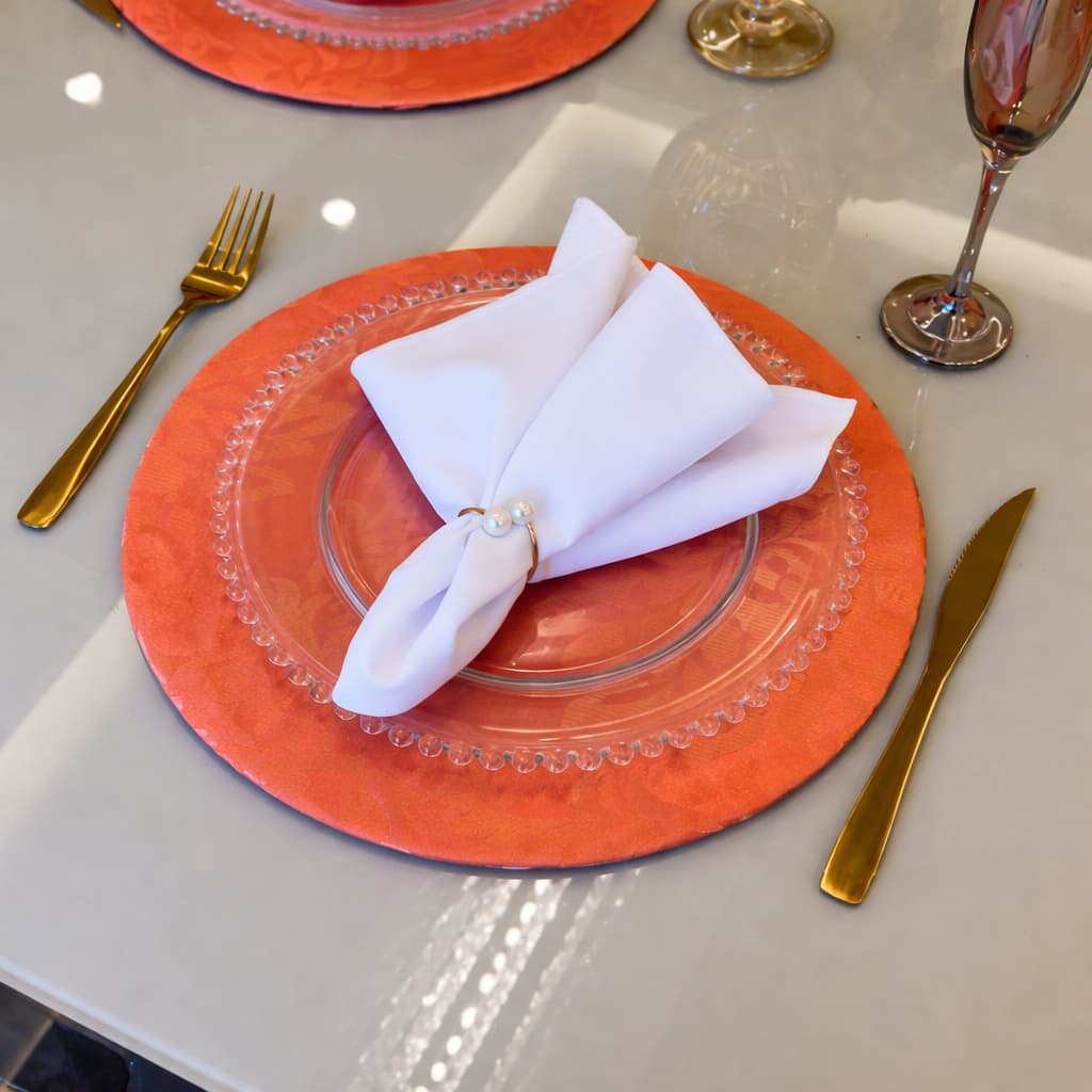 kit 50 Capa Supla Jacar 35cm Diâmetro Premium Jacquard Elegante