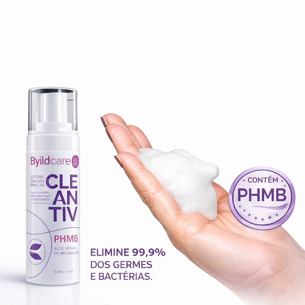 Espuma De Limpeza Phmb Antisséptica Cleantiv 150ml Byildcare