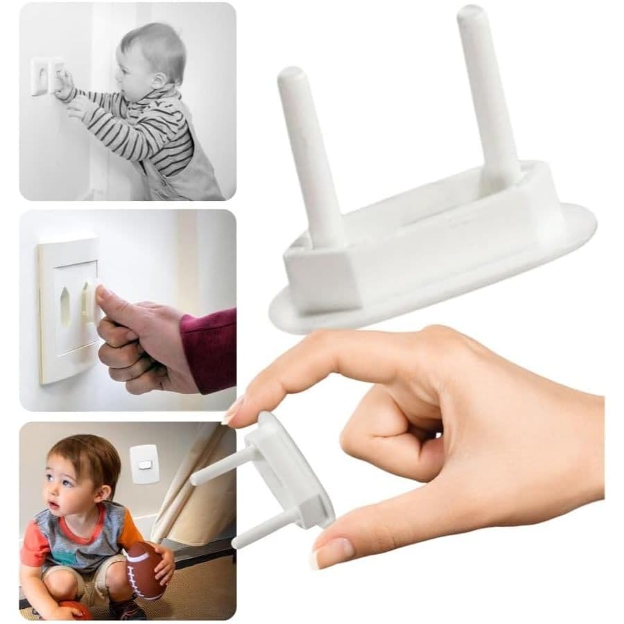 Kit 24 Protetor de Tomada Interno Bebê Criança Segurança Contra Choque Elétrico Anti Remoção Seguro