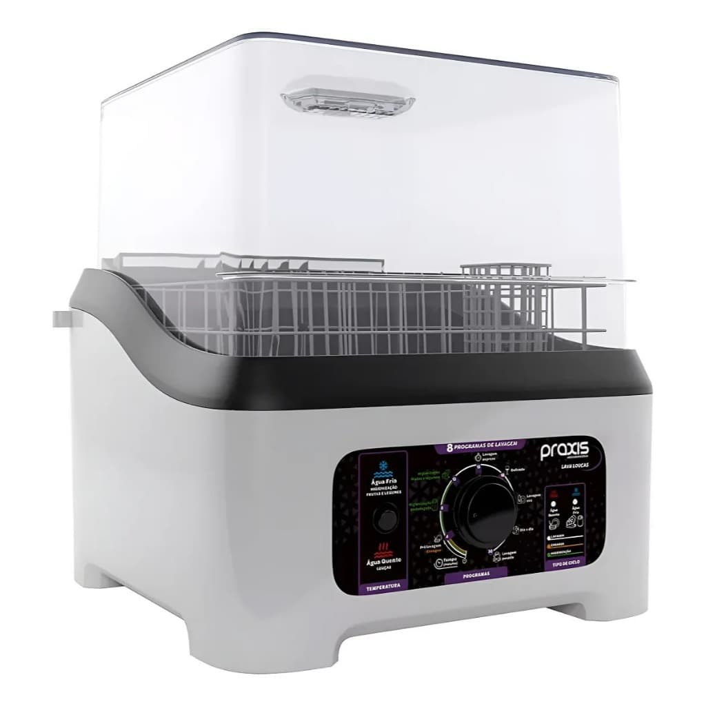 Lava Louça Portátil Práxis Branco - 127V OU 220V