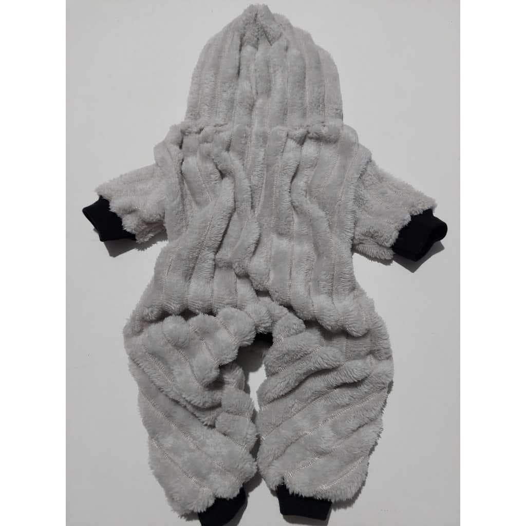 Macacão pijama roupa frio inverno pet cão gato