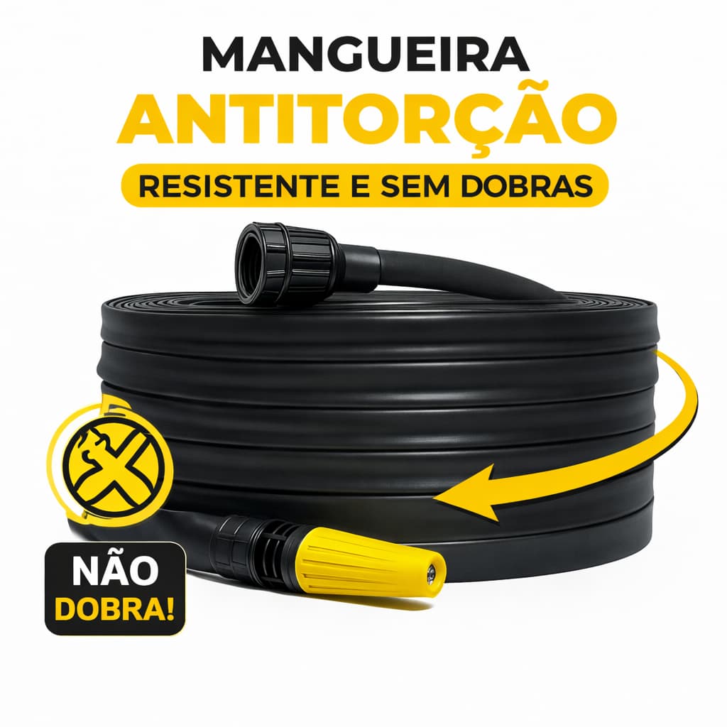 kit Mangueira de Jardim Anti-Torção e Anti-Dobras