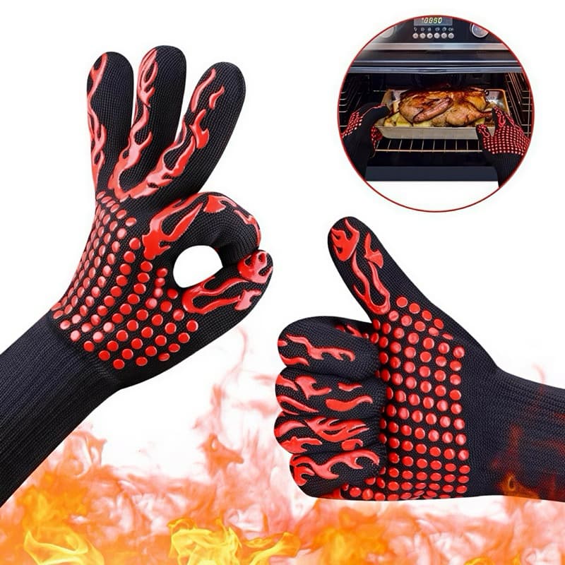 Super Luva Térmica para Forno e Churrasqueira -  Protege Mãos Punho Suporta 500 graus