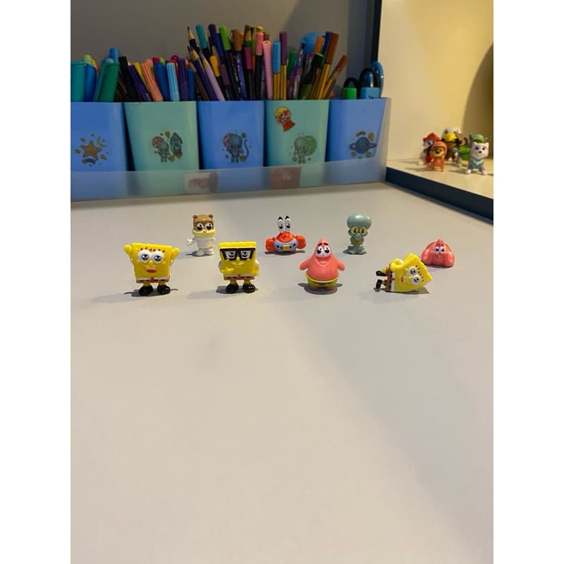 Coleção Batavinho Surpresa Bob Esponja, Lula Molusco, Patrick, Sr. Siriguejo, Sandy
