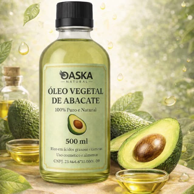 Óleo vegetal Abacate vegetal puro 100% natural 500ml