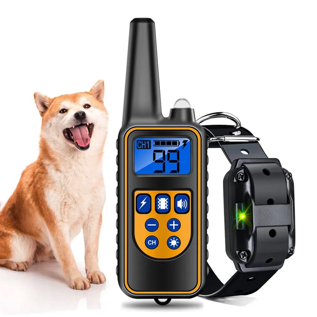 Colar Eletrônico para Adestramento de Cães — À Prova d’Água com Controle e 3 Funções