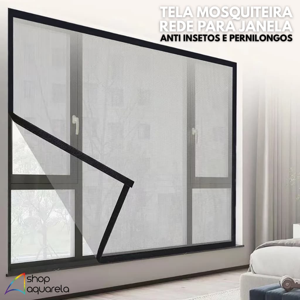Tela Mosquiteira Rede Proteção Janelas Anti Insetos