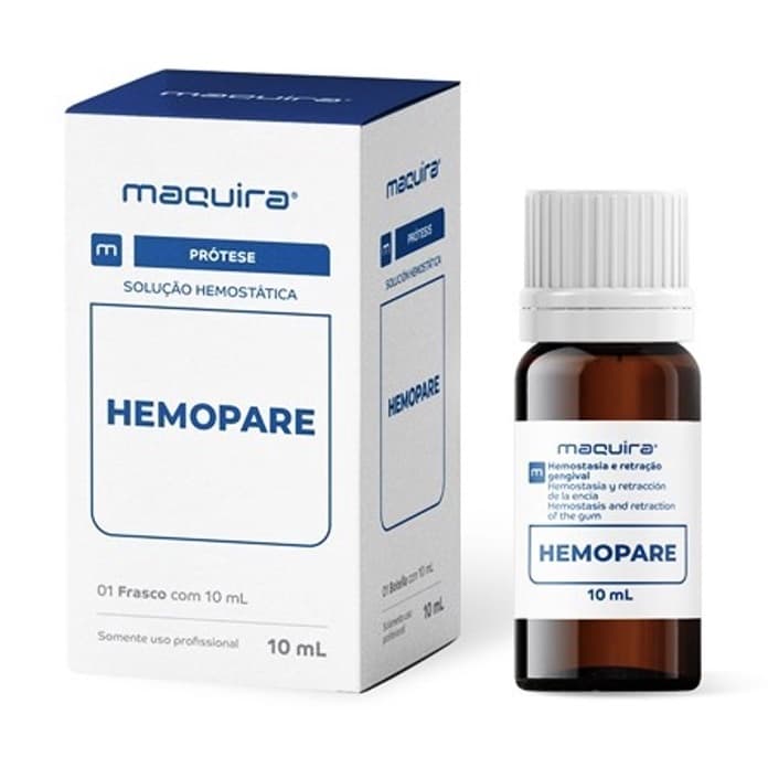 Hemopare Solução Hemostática Para Conter Sangramentos 10ml Maquira Manicure-Podólogos - Odonto