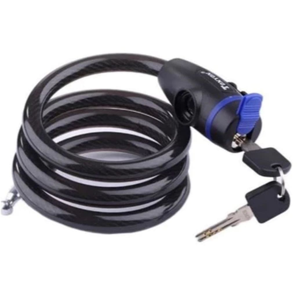 Trava Cadeado Cabo De Aço Carro Moto Estepe Bicicleta 120cmx1,1cm modelo fino