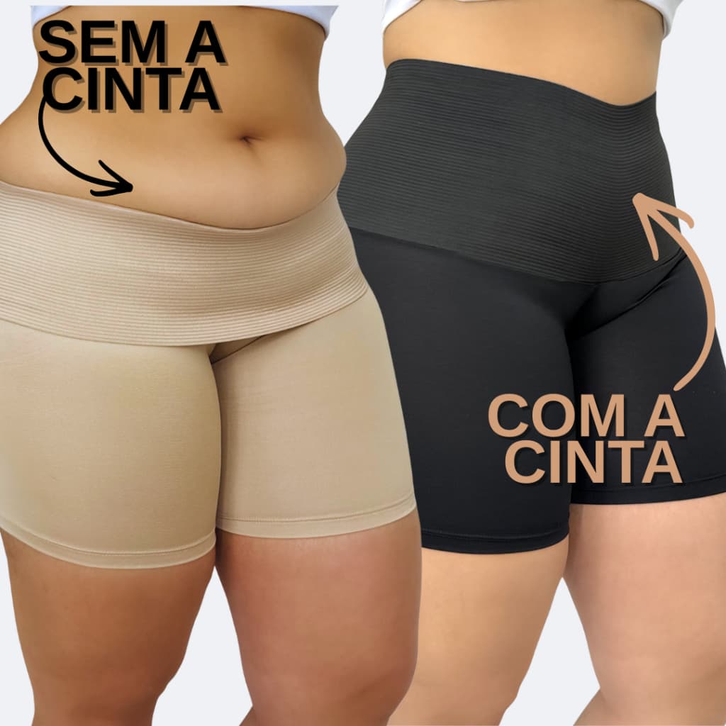 Segunda Pele Alta de Compressão Short Modelador Liso Anágua Feminino Bermudinha Para Vestir Por Baixo Da Roupa