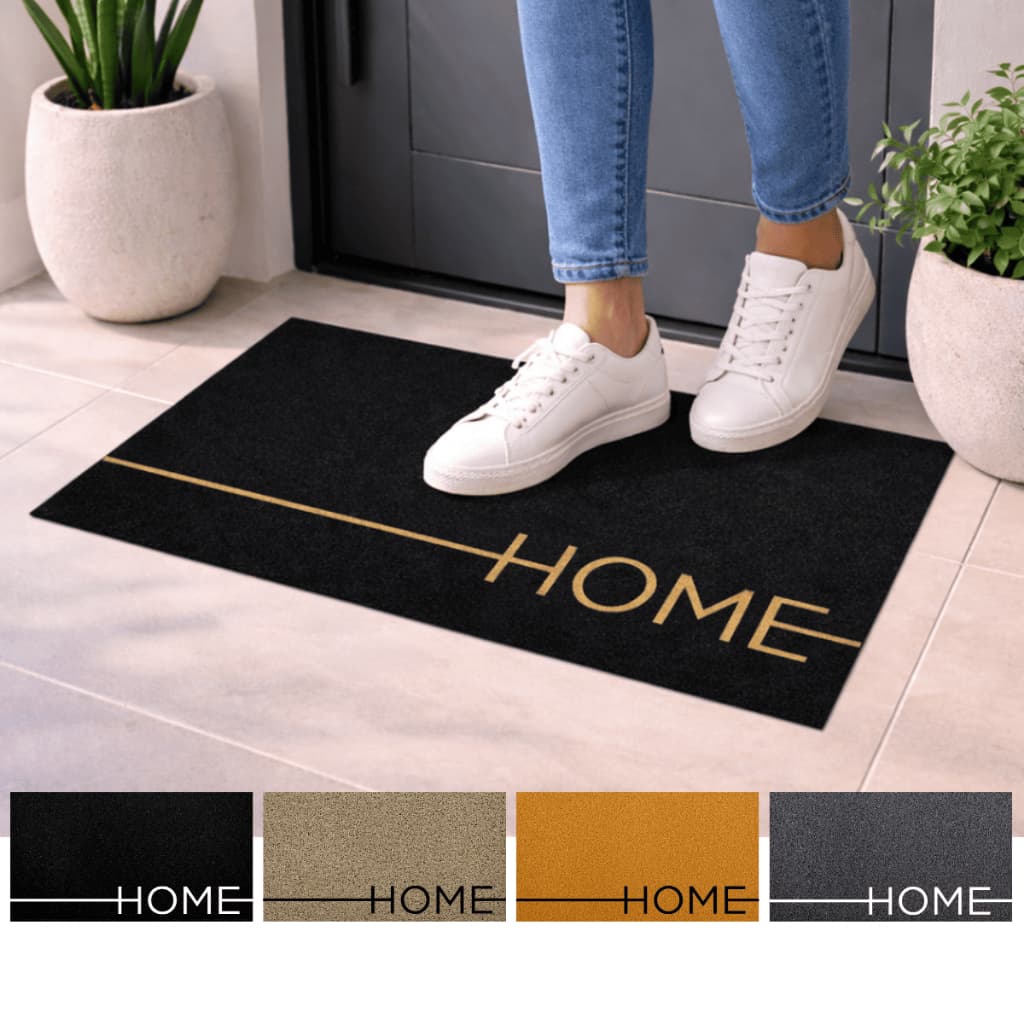 Tapete Capacho Home Antiderrapante 40x60cm /40x75cm Porta de Entrada Vinil Decoração