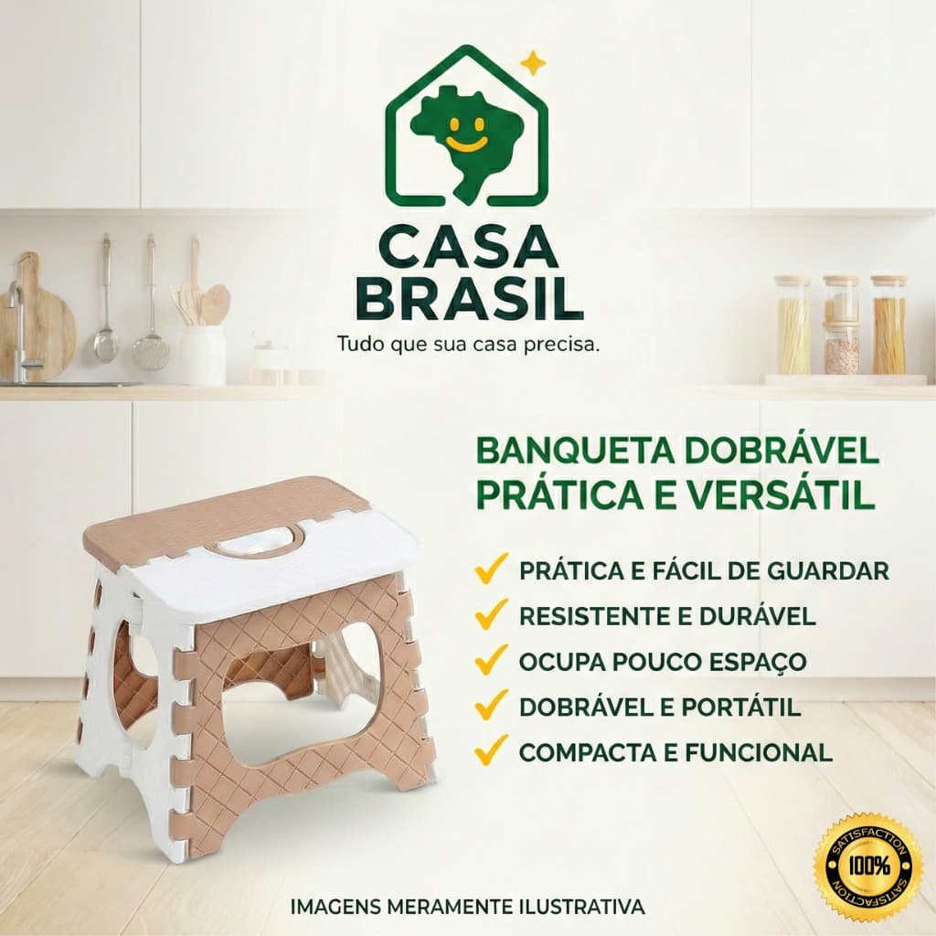 Banqueta Dobrável Infantil Banquinho Escadinha Pia Vaso Banheiro Cadeira Portátil Resistente Camping