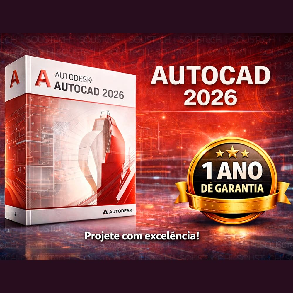 AutoCad 2026 Completo em Português/Inglês 1 Ano De Garantia