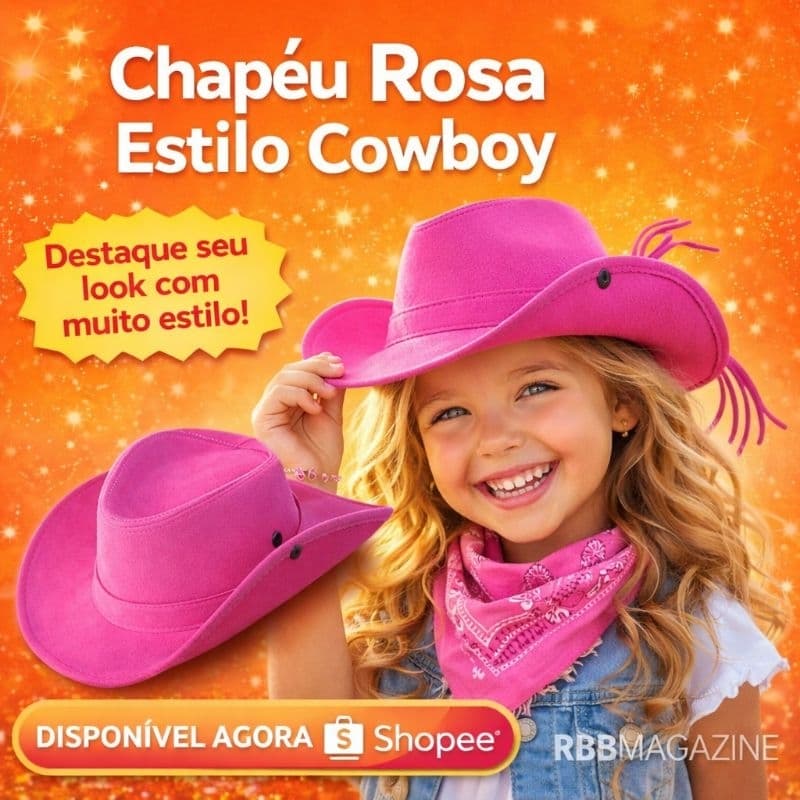 Chapéu Country Boiadeira Infantil Conforto e Durabilidade