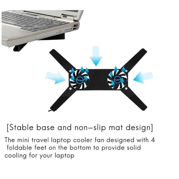 Cooler Portátil Dobrável para Notebook – Alimentação USB