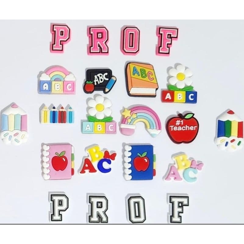 kit pins 8 para babuche Professor Escola Professora