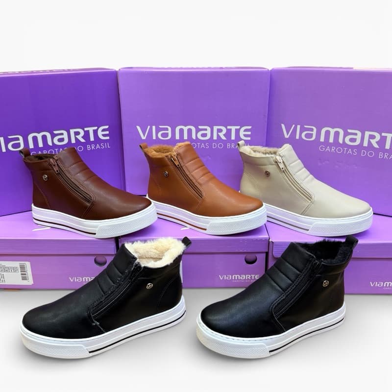 Bota pelo VIA MARTE pelinho ORIGINAL