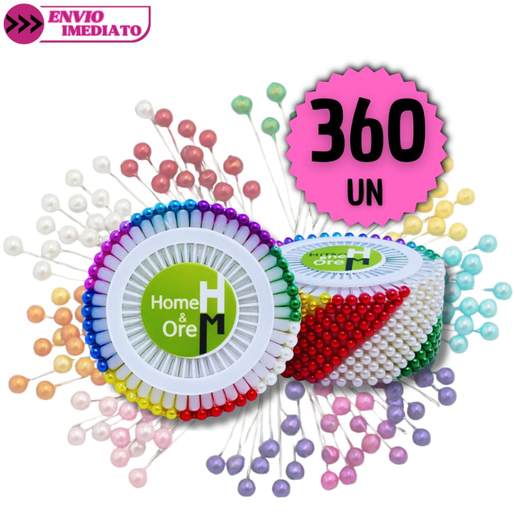 Alfinete Colorido 360/240/120 Unid Cabeça Redonda Costura Patchwork Artesanato Modelagem Costureira