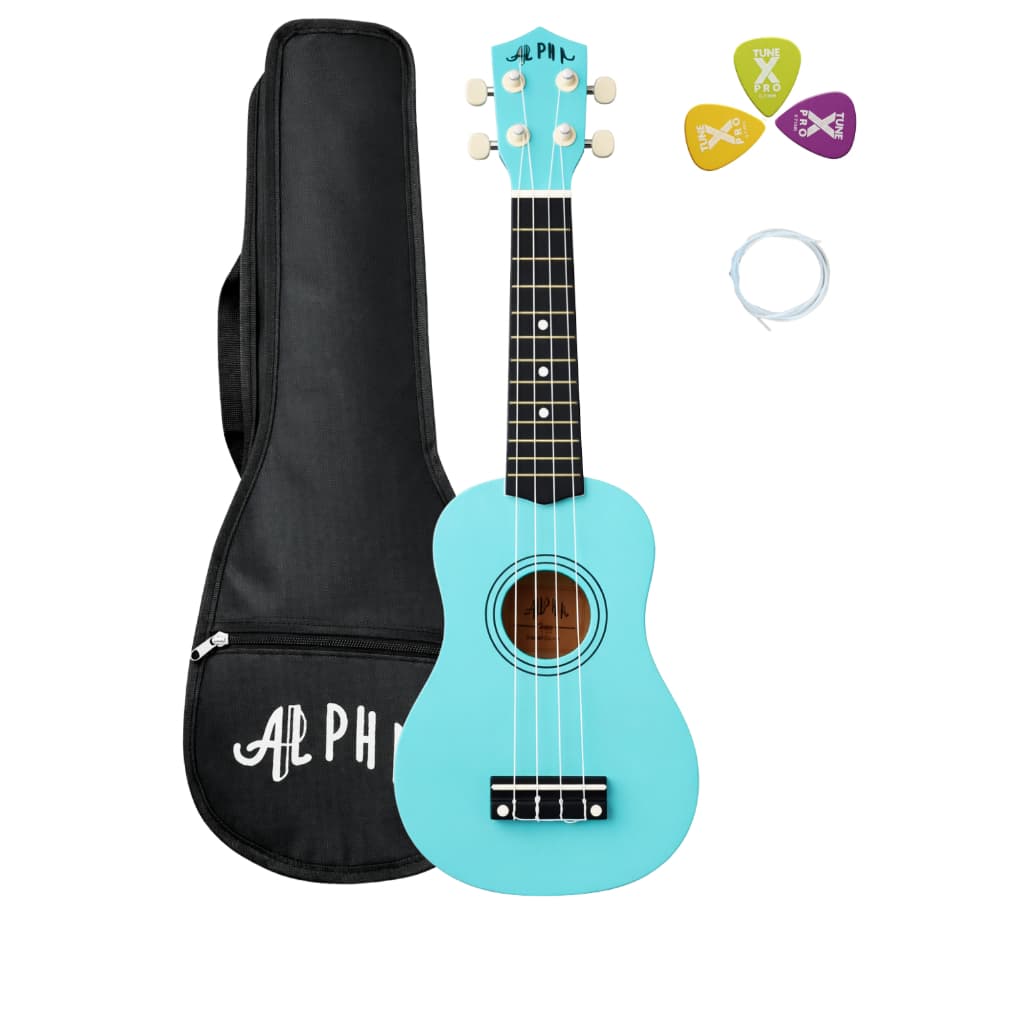 Ukulele Soprano Alpha Ambidestro Infantil Iniciante com Bag Palheta