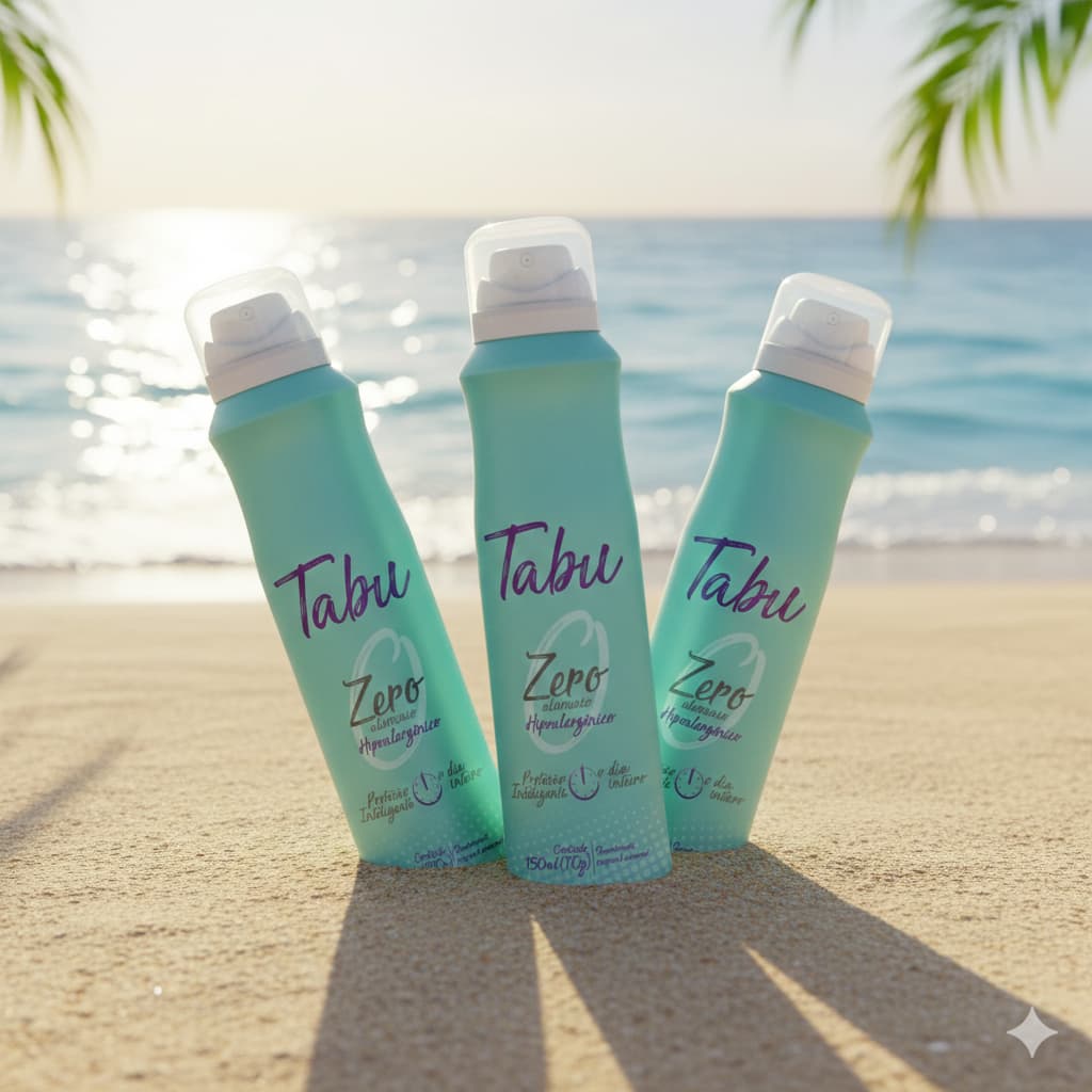 Kit Desodorante Aerosol Tabu Zero Alumínio 150Ml (3 unidades)