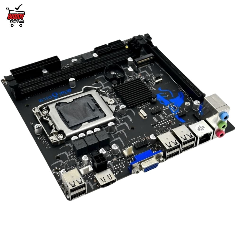 Placa Mãe Intel H61 H81 M.2 Gigabit Soquete 1155 1150 DDR3 Core i5 3470 Delta Gamer Performance