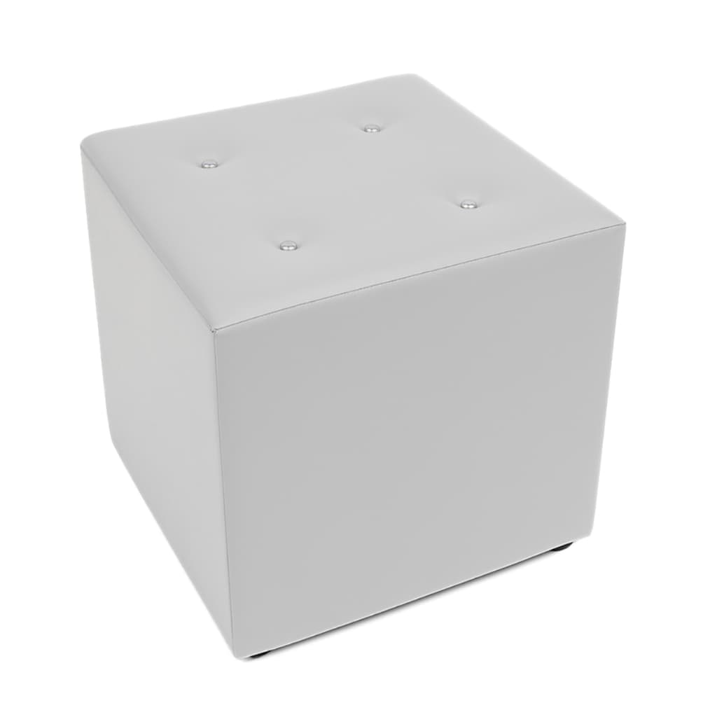 Puff Quadrado 40x40 Banquinho Banqueta Cubo Apoio de Pés Decoração Conforto