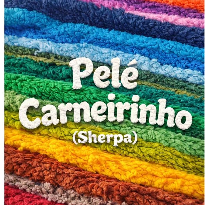 6 METROS DE TECIDO PELE DE CARNEIRO "SHERPA", TEDDY (6m x1,50m) VÁRIAS CORES!!!