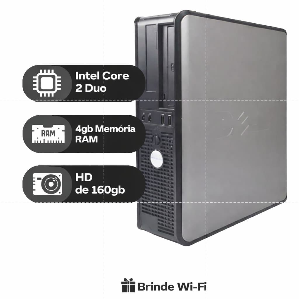 CPU DESKTOP DELL OPTIPLEX 780 – Pequeno, rápido e barato (ótimo custo-benefício)
