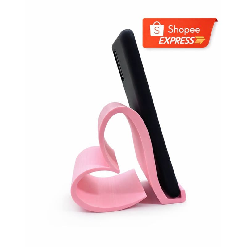 Suporte de Celular Coração – Base Porta Celular para Mesa | Envio Rápido Shopee Express